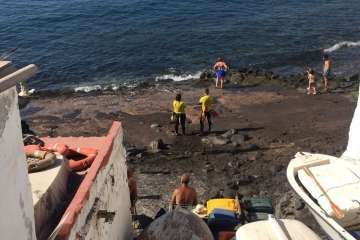 Nueva limpieza de los fondos marinos de Tufia (Foto TA)